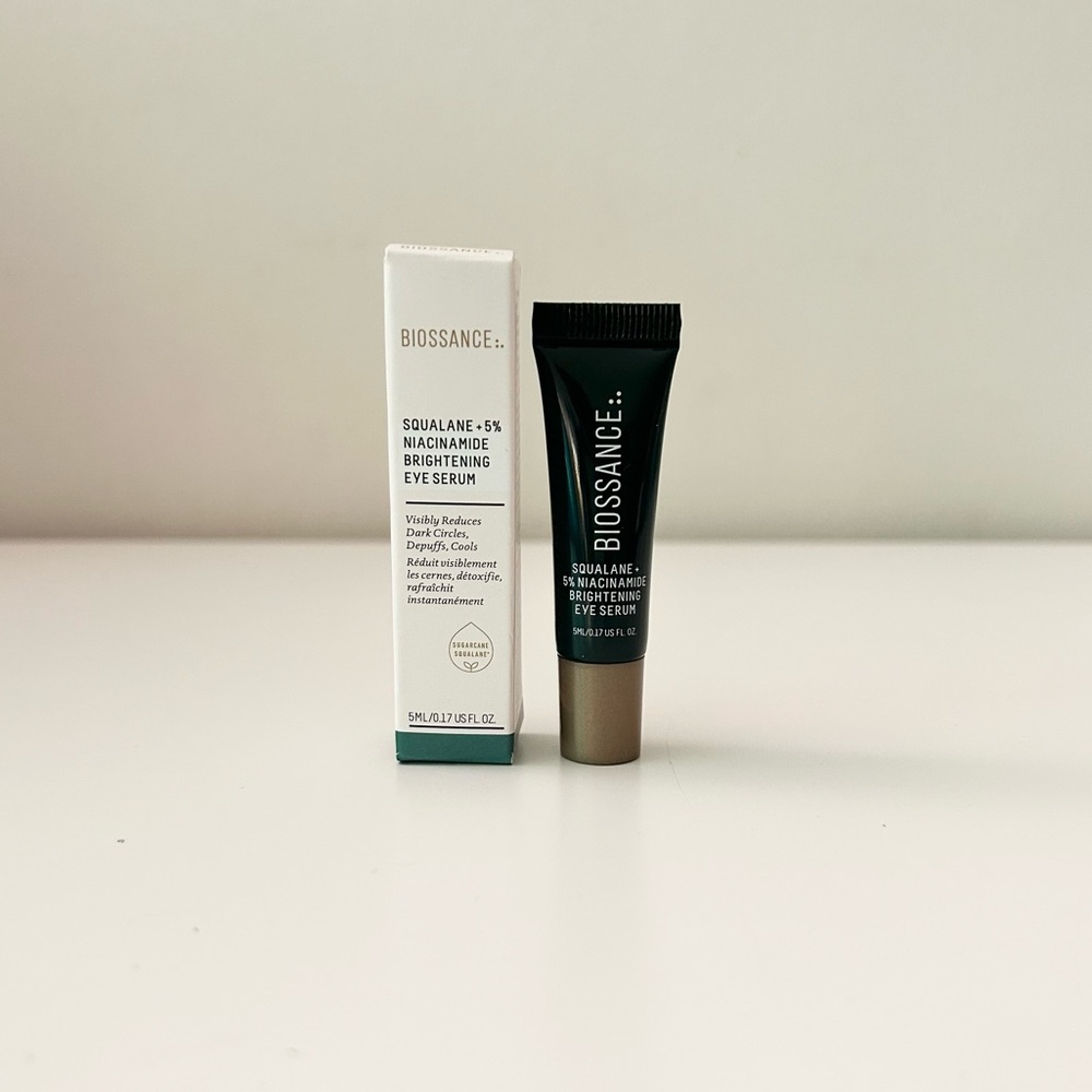 🌸BIOSSANCE Squalane + 5% Niacinamide Brightening Eye Serum Deluxe Mini 5 mL